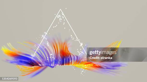 abstract triangle - color surge vibrant color hd stock pictures, royalty-free photos & images