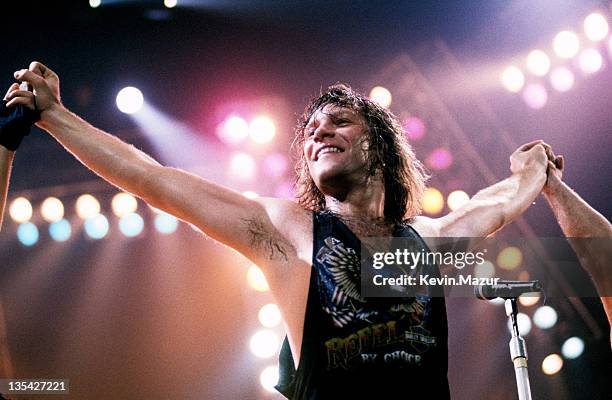 Jon Bon Jovi during Bon Jovi in Concert - File Photo's - Circa 1989, United States.