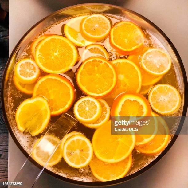 Citrus Fruit Punch, High Angle View.