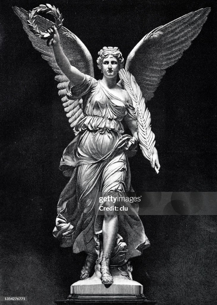 The goddess of victory by Fritz Schaper in the Berlin Hall of Fame