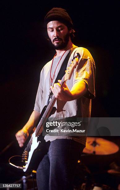 Keanu Reeves of Dogstar during Dogstar in Concert - 1995 File Photo's in New York City, New York, United States.