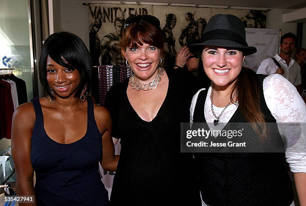 Actresses Kaycee Stroh and Monique Coleman attends the Kari Feinstein Emmy Style Lounge at a private residence on September 18, 2008 in Los Angeles,...