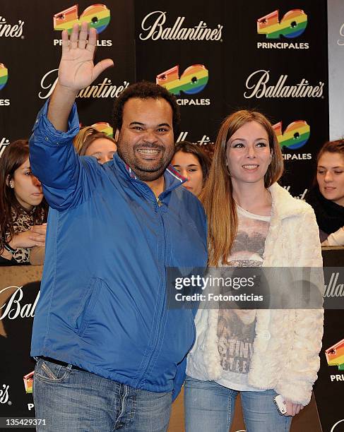 Carlos Jean and Manuela arrive to the '40 Principales Awards' 2011 at the Palacio de Deportes on December 9, 2011 in Madrid, Spain.