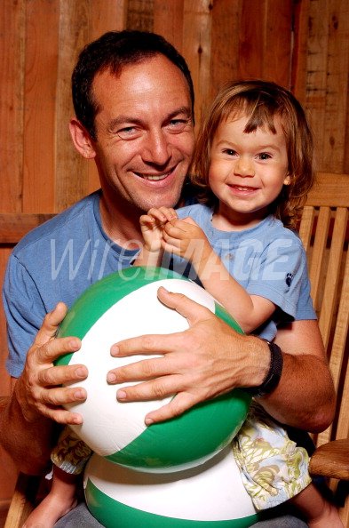 Jason Isaacs with daughter Lily...