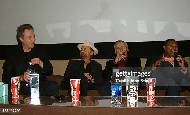 Christopher Walken, Joe Pesci, Dennis Hopper and Laurence Fishburne