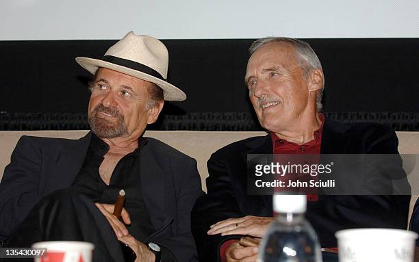 Joe Pesci and Dennis Hopper during CineVegas Film Festival 2005 - Christopher Walken Marquee Award - Q&A at Brenden Theatres in Las Vegas, Nevada,...