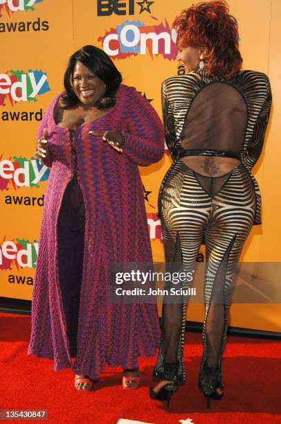 Thea Vidale and Flame Monroe during 2005 BET Comedy Awards - Arrivals at Pasadena Historic Civic Center in Pasadena, California, United States.