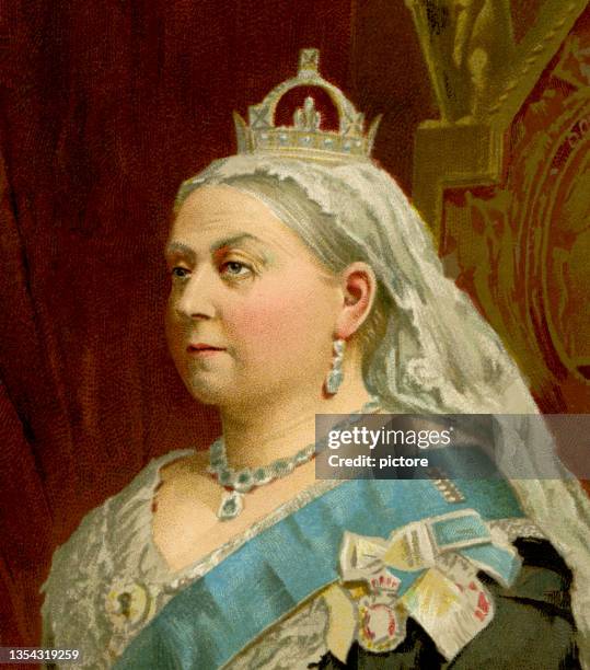 queen victoria (xxxl-auflösung) - looking away stock-grafiken, -clipart, -cartoons und -symbole