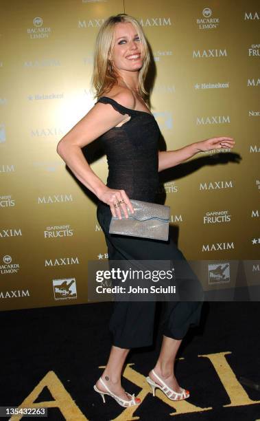 Rebecca Romijn-Stamos during Maxim Magazine Hot 100 Party in Celebration of the Grand Opening of Body English, In the Hard Rock Hotel & Casino - Red...