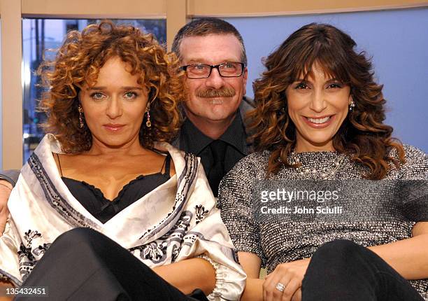 Valeria Golino, Alessandro D'Alatri and Jo Champa during Cocktail Reception for "Cinema Italian Style" at 201 N. Rodeo Drive in Beverly Hills,...