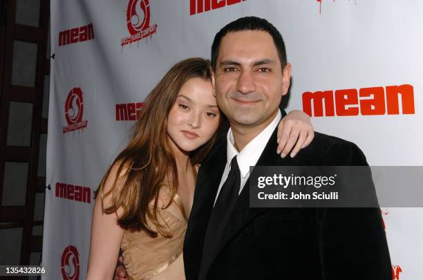 Devon Aoki and Kashy Khaledi, publisher of Mean Magzine