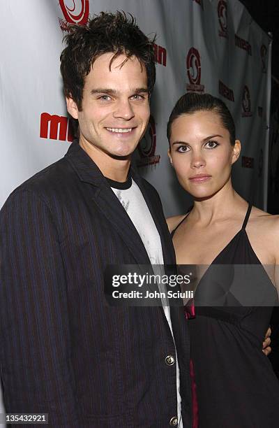 Greg Rikaart and Ashley Bashioum during Mean Magazine Celebrates Their April/May Issue at Nacional in Los Angeles, California, United States.