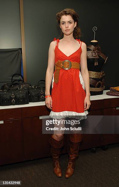 Nicole Linkletter during Linea Pelle 20th Anniversary Party - Gift Lounge at Pacific Desgin Center in West Hollywood, California, United States.