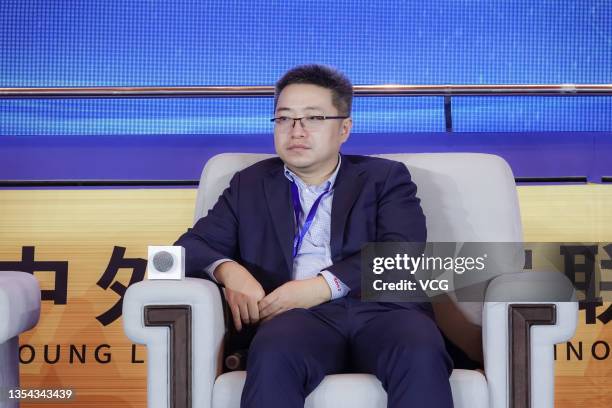 Ding Neng, Vice President of Didi Chuxing attends 2021 Sino-European Entrepreneurs Summit Qingdao Forum on November 19, 2021 in Qingdao, Shandong...