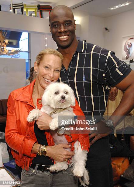 Lisa Pliner and Isaac C. Singleton Jr. During Donald Pliner Cure Autism Now In-store Event at Donald J. Pliner in Los Angeles, California, United...