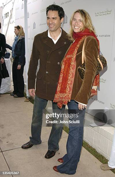 Eric McCormack and wife Janet Holden during The John Varvatos 3rd Annual Stuart House Charity Benefit - Inside and Arrivals at John Varvatos Boutique...