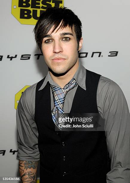 Pete Wentz during Best Buy Celebrates the Launch of the New Playstation 3 - Arrivals at Best Buy in West Hollywood, California, United States.