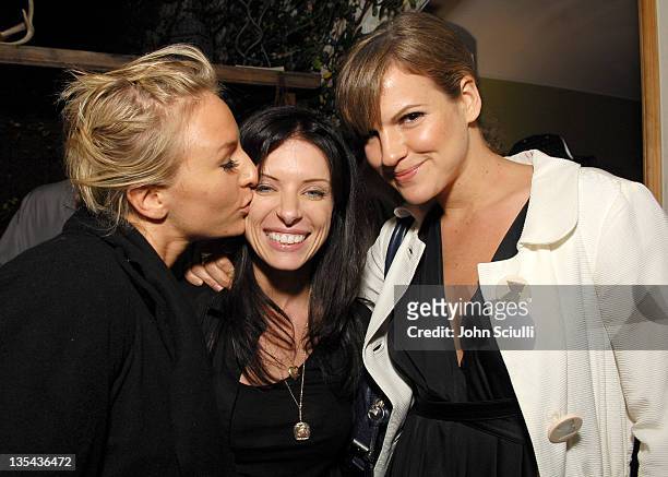 Mickey Sumner, Joey Tierney and Kate Sumner during Gran Centenario Toasts Joey Tierney's Fall 2007 Collection at Private Residence in Beverly Hills,...