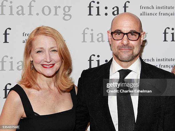 Actors Patricia Clarkson and Stanley Tucci attend the 2011 French Institute Alliance Francaise Trophee des Arts gala at 583 Park Avenue December 9,...