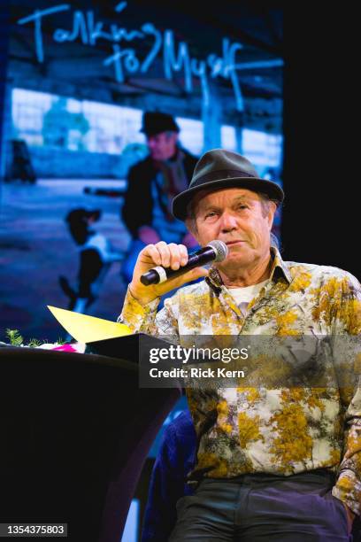 Chris Jagger speaks during a reception celebrating the release of his new book 'Talking to Myself' and album 'Mixing Up The Medicine' at 3TEN ACL...