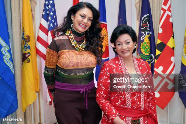 Donna D'Cruz and Endang Arifi attend Womens Entrepreneurship Day Organization summit at The Consulate General of the Republic of Indonesia on...