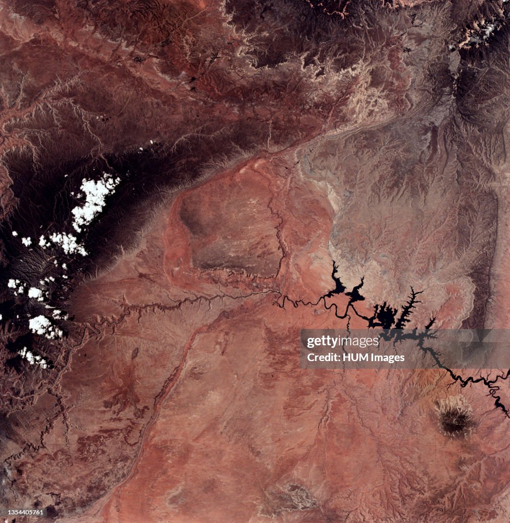 1973 Skylab Photos - Lake Powell, Colorado River, Utah and Grand Canyon, Arizona