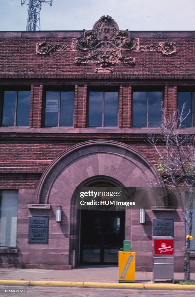 2000s United States - First National Bank (1909), Purcell Elmsie architects, Davenport Street, Rhinelander, Wisconsin 2003