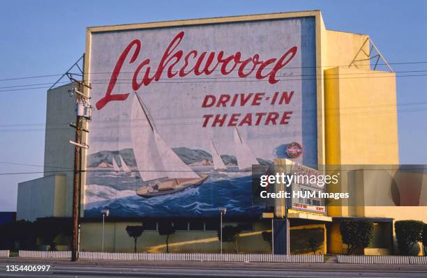 Lakewood Drive-In Theater Carson Street Lakewood California ca. 1981.