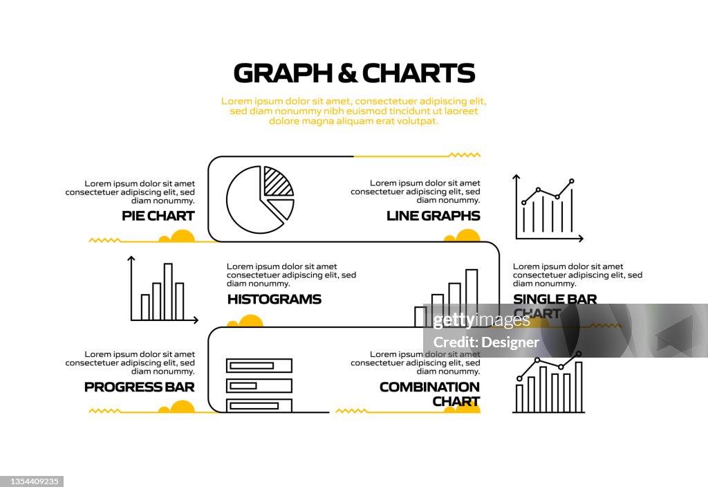 Graph And Charts Related Process Infographic Template Process Timeline ...