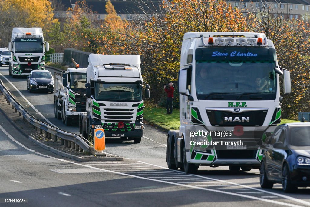 Petrol protester Brings Traffic To A Standstill With 5mph Lorry Convoy