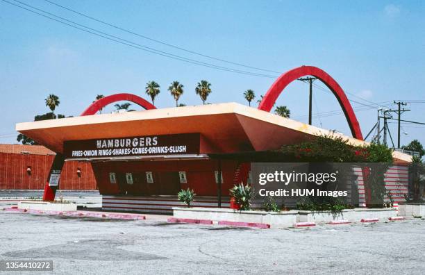 1980s America - Old McDonald's building, Compton, California 1981.