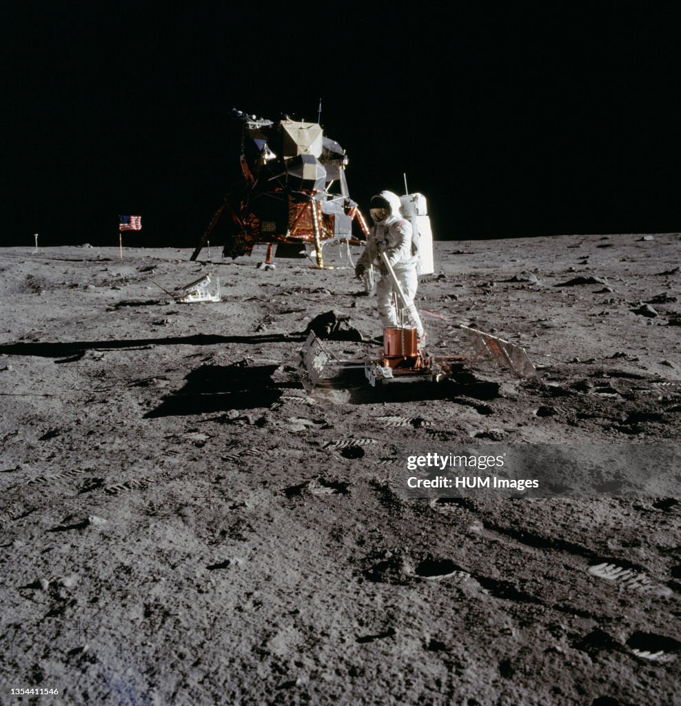 Apollo Reg Exp The deployment of the Early Apollo Scientific Experiments Package is ...