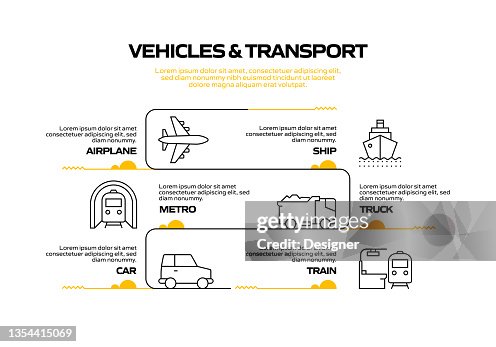 Vehicles And Transport Related Process Infographic Template Process ...