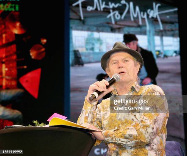 Chris Jagger speaks during a reception celebrating the release of Jagger's new book 'Talking to Myself' and album 'Mixing Up The Medicine' at 3TEN...