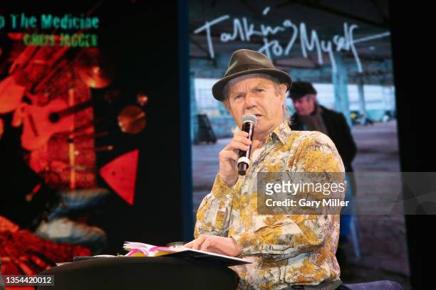 Chris Jagger speaks during a reception celebrating the release of Jagger's new book 'Talking to Myself' and album 'Mixing Up The Medicine' at 3TEN...