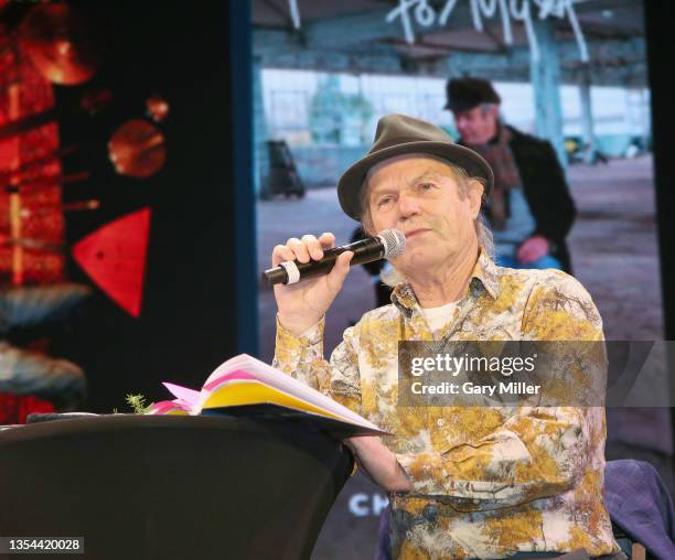 Chris Jagger speaks during a reception celebrating the release of Jagger's new book 'Talking to Myself' and album 'Mixing Up The Medicine' at 3TEN...