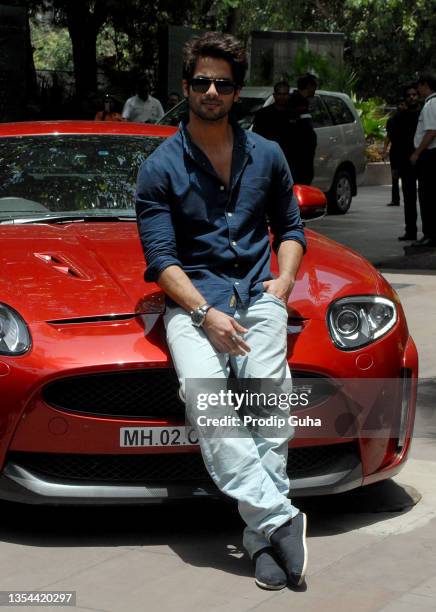 Shahid Kapoor attends the 'Jaypee IIFA' press meet on June 01,2012 in Mumbai, India