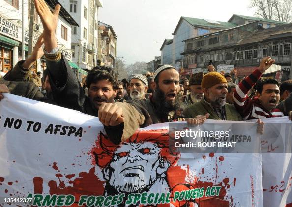 Sheikh Rasheed Supporters Supporters of Kashmiri lawmaker Engineer Sheikh Abdul Rashid shout ...