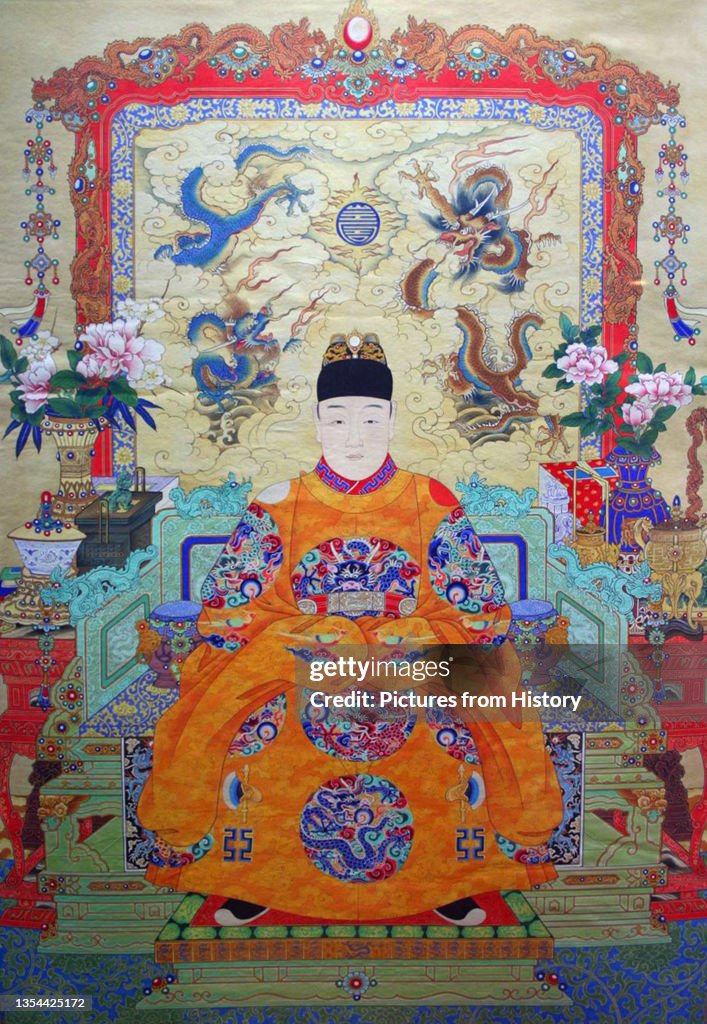 China: Emperor Chongzhen, 17th ruler of the Ming Dynasty (r. 1627-1644).