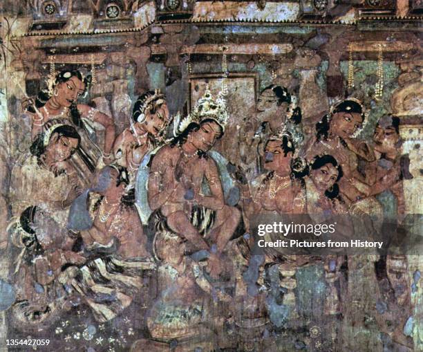 The Ajanta Caves in Maharashtra, India are 31 rock-cut cave monuments which date from the 2nd century BCE. The caves include paintings and sculptures...