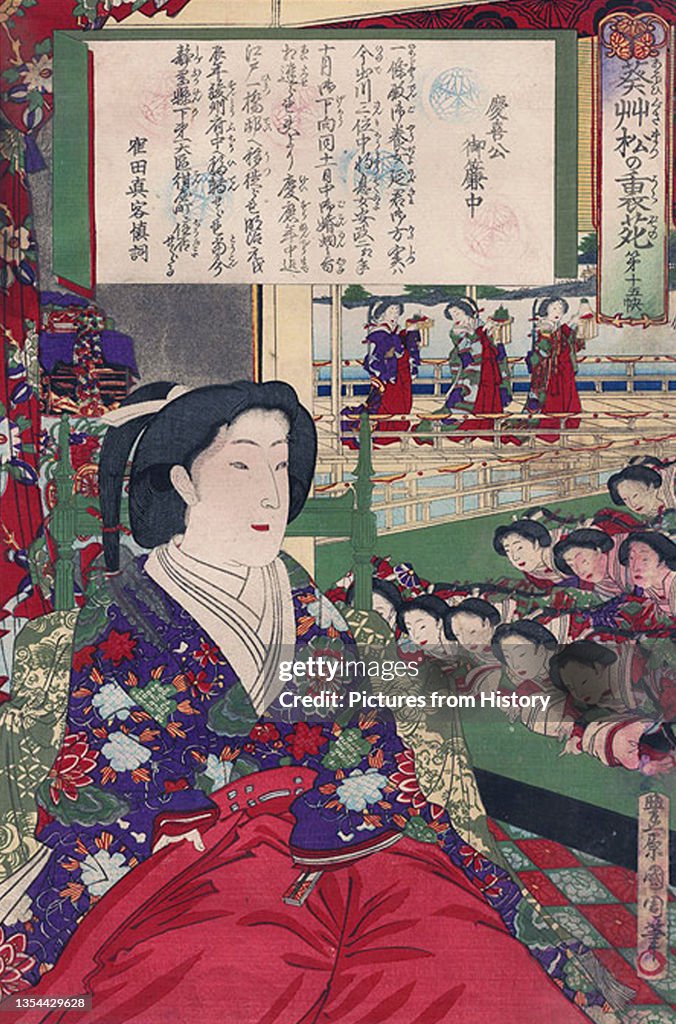 Japan: Ichijyo Mikako, the wife of the 15th and final Shogun, Tokugawa Yoshinobu.