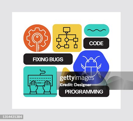 Program Visual Concept Programming Concept Line Style Vector Illustration High-Res Vector ...