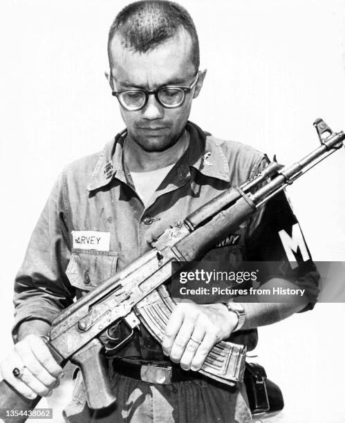 The AK-47 is a selective-fire, gas-operated 7. 62_39mm assault rifle, first developed in the Soviet Union by Mikhail Kalashnikov. It is officially...