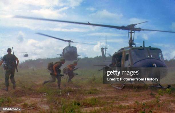 The Bell UH-1 Iroquois is a military helicopter powered by a single, turboshaft engine, with a two-bladed main rotor and tail rotor. Ordered into...