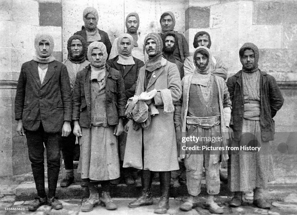 Armenian Genocide, survivors from Sivas gathered in Aintab 1919.