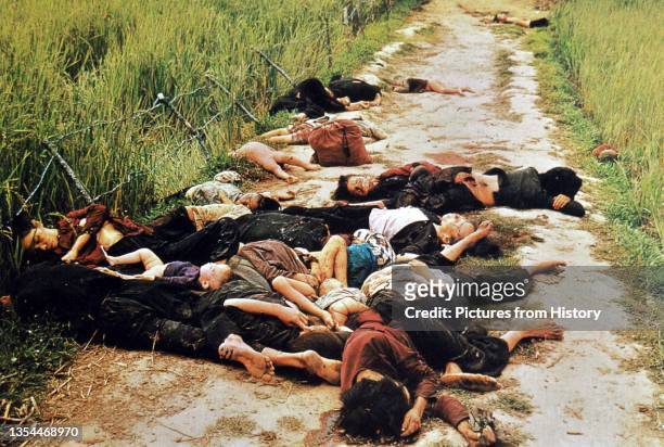 The My Lai Massacre was the Vietnam War mass murder of 347Ð504 unarmed civilians in South Vietnam on March 16 by United States Army soldiers of...