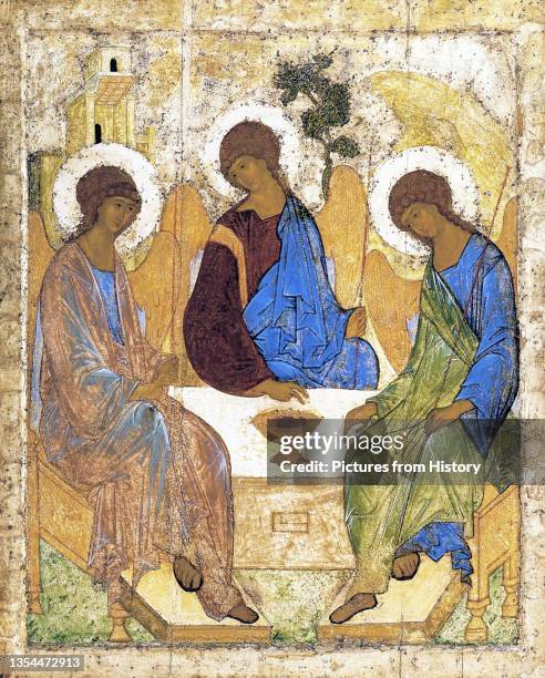 Also called 'Rublev's Trinity') is a Holy Trinity Icon, believed to have been created by Russian painter Andrei Rublev in the 15th century. It is his...