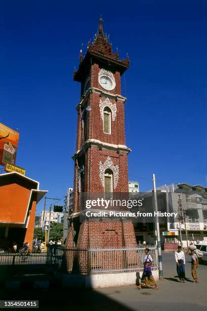The clock tower near Zegyo Market was built in 1903 and commemorates Queen Victoria's diamond jubilee. Mandalay, a sprawling city of more than 1...