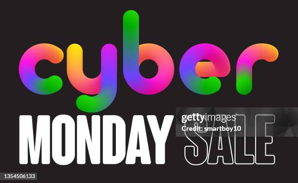 cyber monday sales - friday stock illustrations
