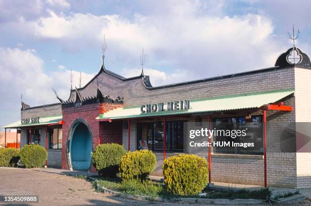 1970s America - Ding How Restaurant, Amarillo, Texas 1977.